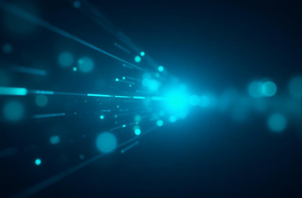 Visuel abstrait représentant le nouveau service de post-production